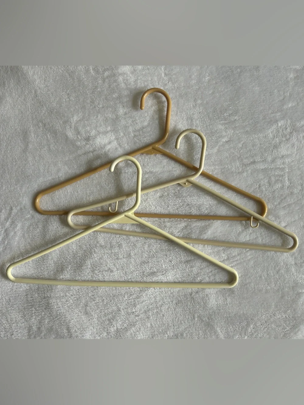 Set of 10 Brown, Caramel, and Cream Colored Hangers